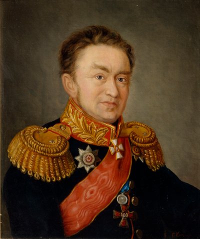 Portrait of Pavel Nikolayevich Choglokov 1772-1832 by S. Komenko