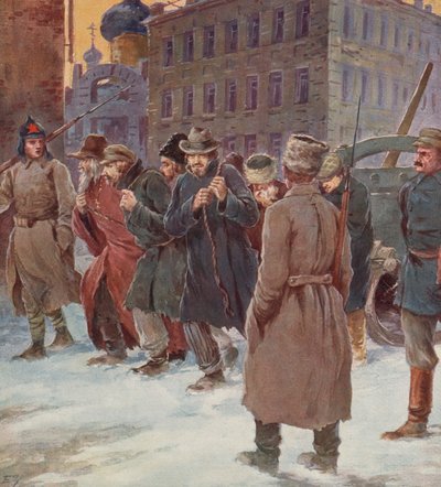 Soviet forced labour working in the street by S. Sarmat