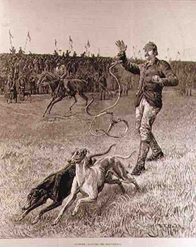 Coursing: Slipping the Greyhounds, from 