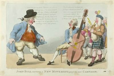 John Bull Learning a New Movement by S. W. Fores