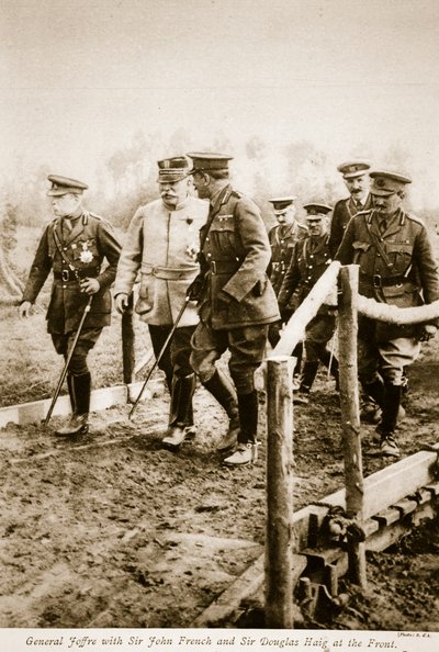 General Joffre with Sir John French and Sir Douglas Haig at the Front by S. d A. Photography