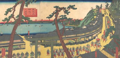 View of Kanagawa on the Tokaido Road by Sadahide Utagawa