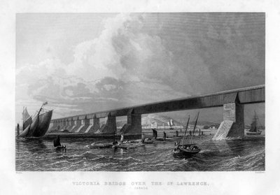 Victoria Bridge over the St. Lawrence, Canada by Saddler