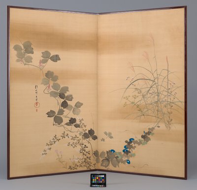 Autumn Grasses, early 19th century by Sakai Hoitsu