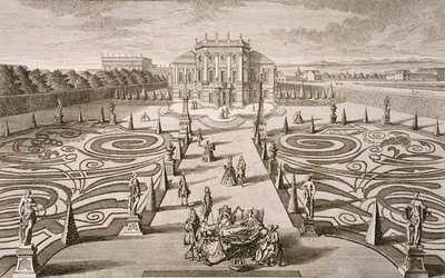 Austrian house and garden by Salomon (after) Kleiner