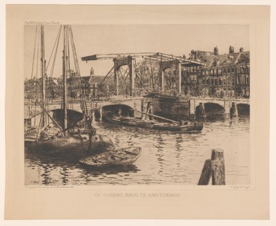 The Skinny Bridge in Amsterdam by Salomon Garf