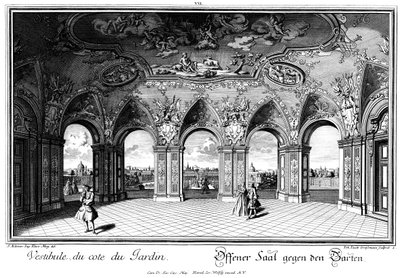 View from the Sala Terrena to the Garden by Salomon Kleiner