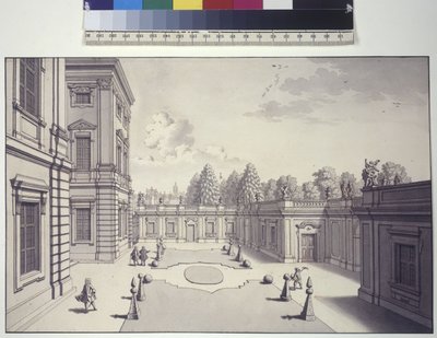 View of the Gardens of Liechtenstein Palace by Salomon Kleiner