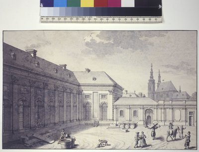 View of the Inner Court Front of the Orangery by Salomon Kleiner