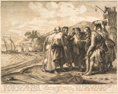 St Peter Finding the Tribute Money in a Fish by Salomon Savery