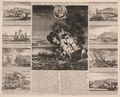 Titlepage Illustrating Voyage of Willem Isbrandtse Bontekoe to East Indies by Salomon Savery