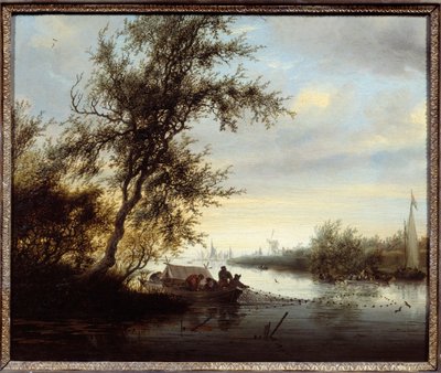 Sisters in a Boat by Salomon van Ruisdael or Ruysdael