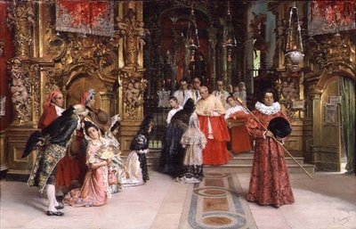 A Blessing from His Eminence by Salvador Viniegra y Lasso de la Vega
