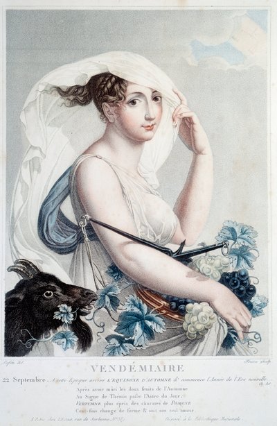 Revolutionary calendar of September 22: Vendemiaire: At this time begins the autumn equinox and begins the new year by Salvadore Tresca