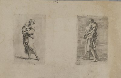 Woman Holding Baby by Salvator Rosa
