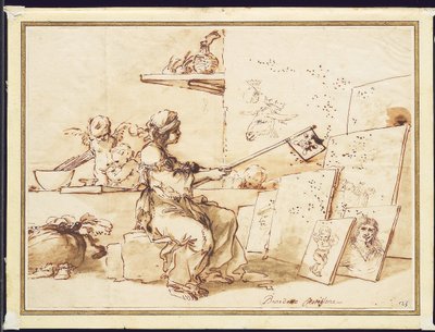 Allegory of Poor Painting, c.1649-50 by Salvator Rosa