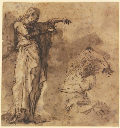 Design for Christ Healing a Possessed Man by Salvator Rosa