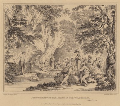 John the Baptist Preaching in the Wilderness, Matthew by Salvator Rosa