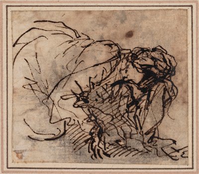 Study of a Woman by Salvator Rosa