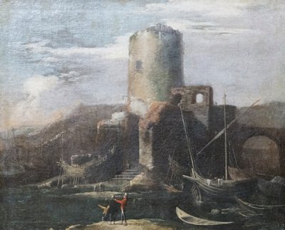 Landscape with Ruins by Salvator Rosa