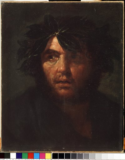 Portrait of a Man with a Laurel Crown by Salvator Rosa