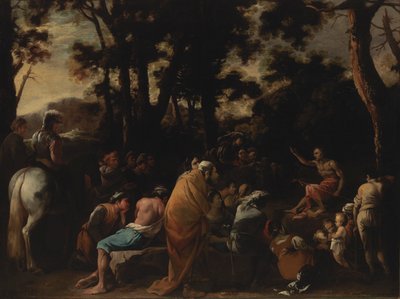 Saint John the Baptist Preaching by Salvator Rosa
