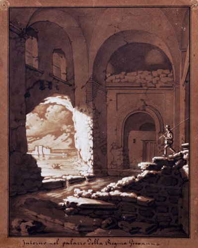 Interior of Palace of Queen Giovanna by Salvatore Cammarano