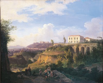 View of Villa Ruffo Homestead in Capodimonte by Salvatore Fergola