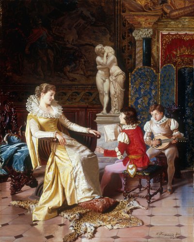 Isabella Orsini Listening to the Sons of the Tasso by Salvatore Frangiamore