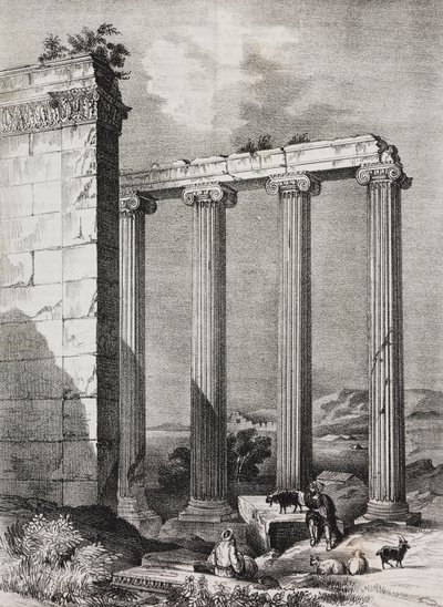 Ruins of Ionic Temple Tchavdere, Asia Minor by Salvatore Puglia