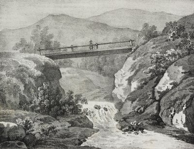 View of Allegheny, USA (lithograph by Salvatore Puglia from Poliorama Pittoresco, n 44, June 11) by Salvatore Puglia
