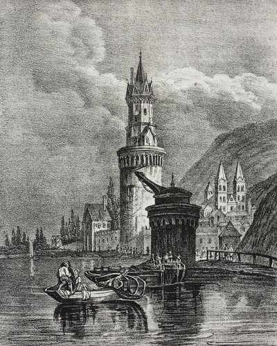 View of Andernach, Germany, from Poliorama Pittoresco, No. 45, June 17 by Salvatore Puglia