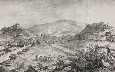 View of Athens, Greece (lithograph) by Salvatore Puglia