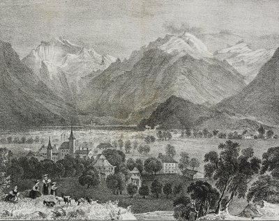 View of Interlaken, Switzerland, from Poliorama Pittoresco, No. 36, April 16 by Salvatore Puglia