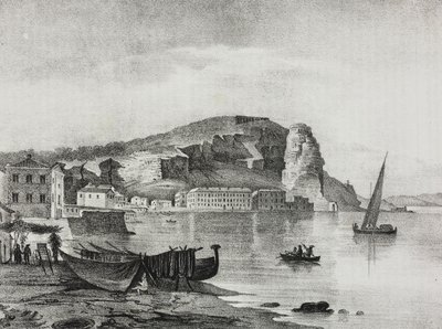 View of Terracina, Lazio, Italy, from Poliorama Pittoresco, No. 22, January 8 by Salvatore Puglia