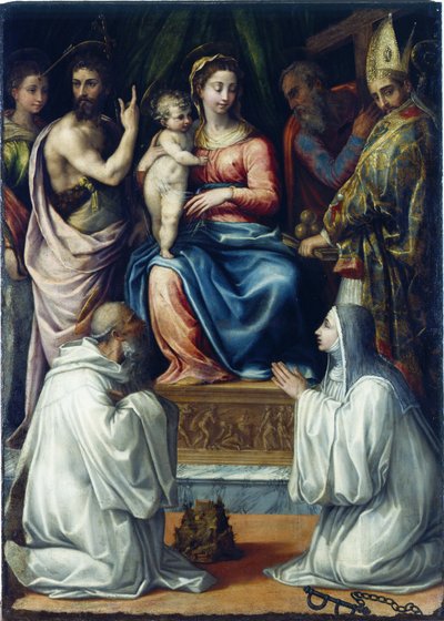 The Virgin with Saints Christina of Bolsena, John the Baptist, Philip, Nicholas by Salviati