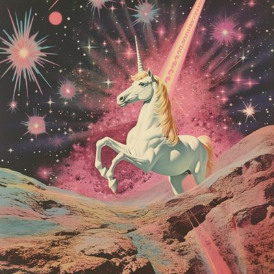 Cosmic Unicorn Dreamscape by Samantha Hearn