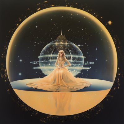 Golden Gown Celestial Vision by Samantha Hearn