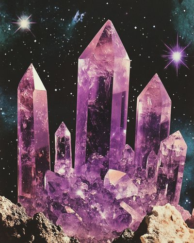 Mystical Amethyst Galaxy by Samantha Hearn