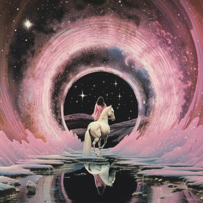 Pink Portal Horse by Samantha Hearn