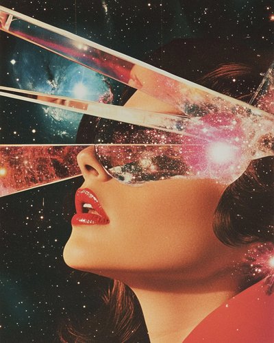 Surreal Galaxy Woman by Samantha Hearn