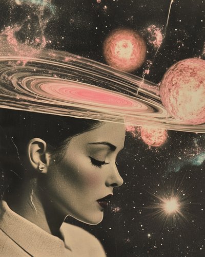 Thoughtful Cosmic Woman by Samantha Hearn