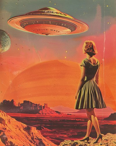 Woman Under Alien Sky by Samantha Hearn