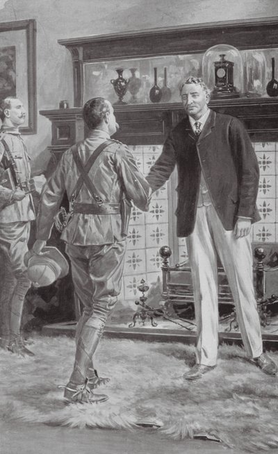 Meeting of French and Rhodes at Kimberley by Samuel (after) Begg