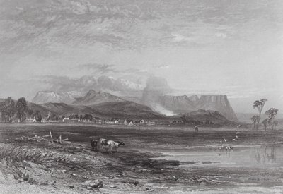 Australia: Perth, Tasmania by Samuel (after) Prout