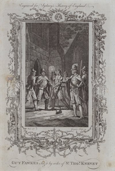 Guy Fawkes Seized by order of Sir Thomas Knevet by Samuel (after) Wale