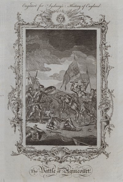 The Battle of Agincourt by Samuel (after) Wale