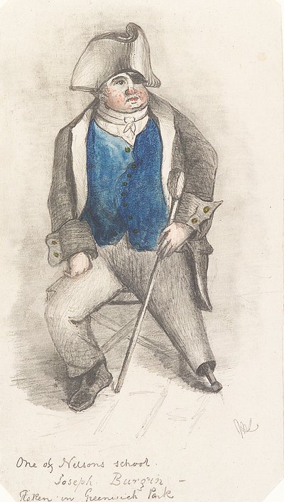Portrait of Joseph Burgin, c.1844 by Samuel (attr.to) Lane