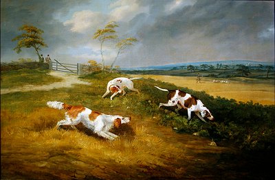 Huntsman and hounds at covert by Samuel Alken Jnr.