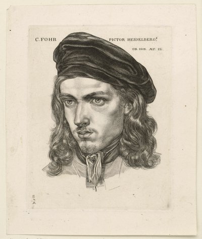 Portrait of Karl Philipp Fohr by Samuel Amsler
